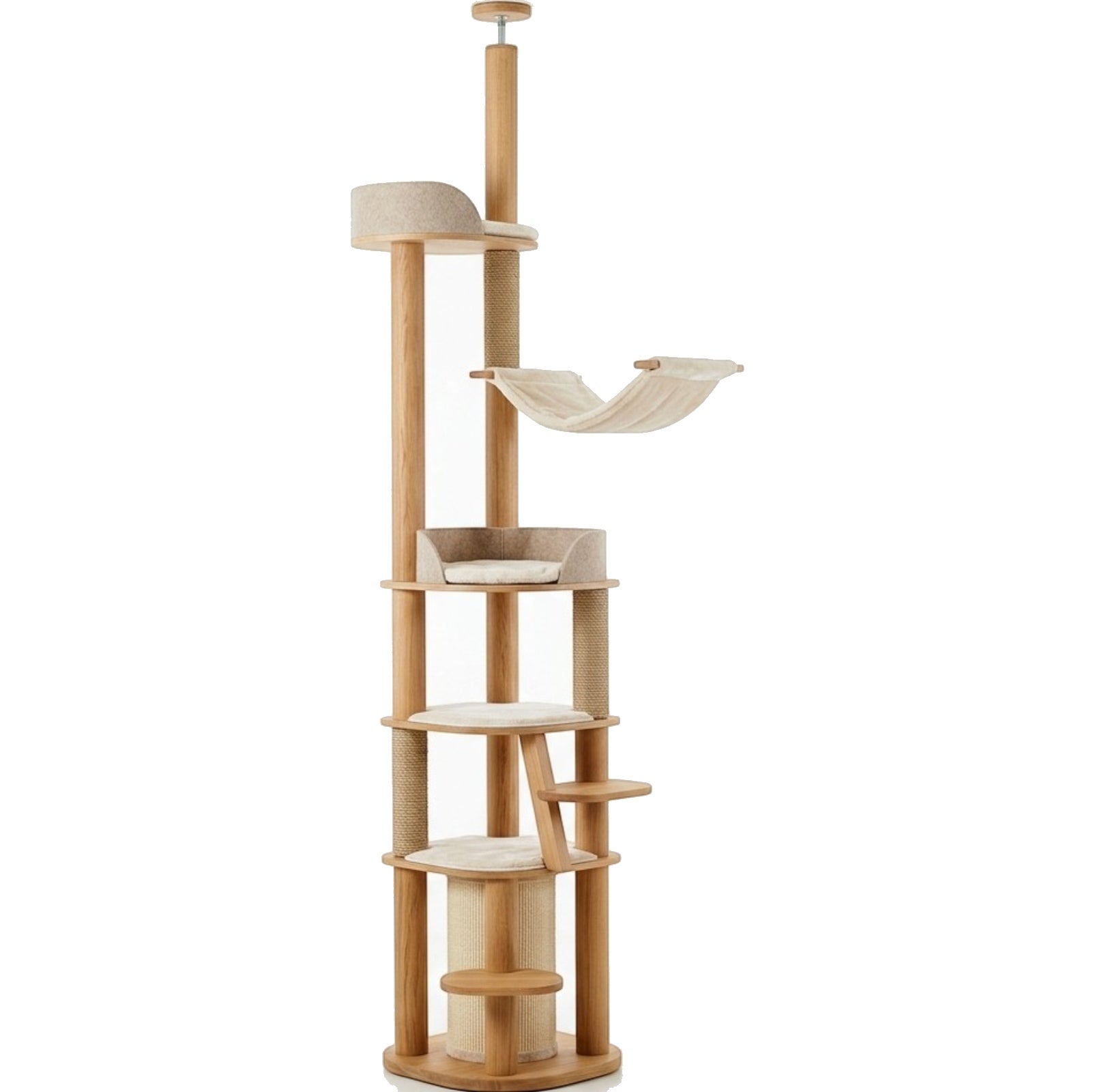 Hikrom Floor-to-Ceiling Adjustable Cat Climbing Tower